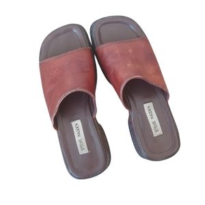 Steve Madden y2k leather platform sandals